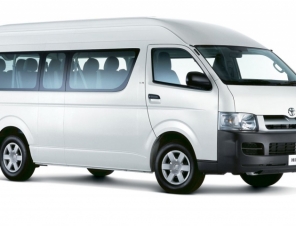 10 passenger minibus front view